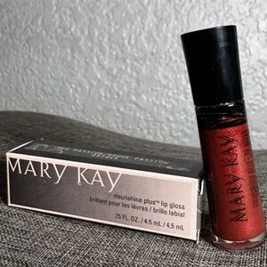 Mary Kay Nourishine Plus Lip Gloss Red Passion New in box 047955 .15oz Rouge